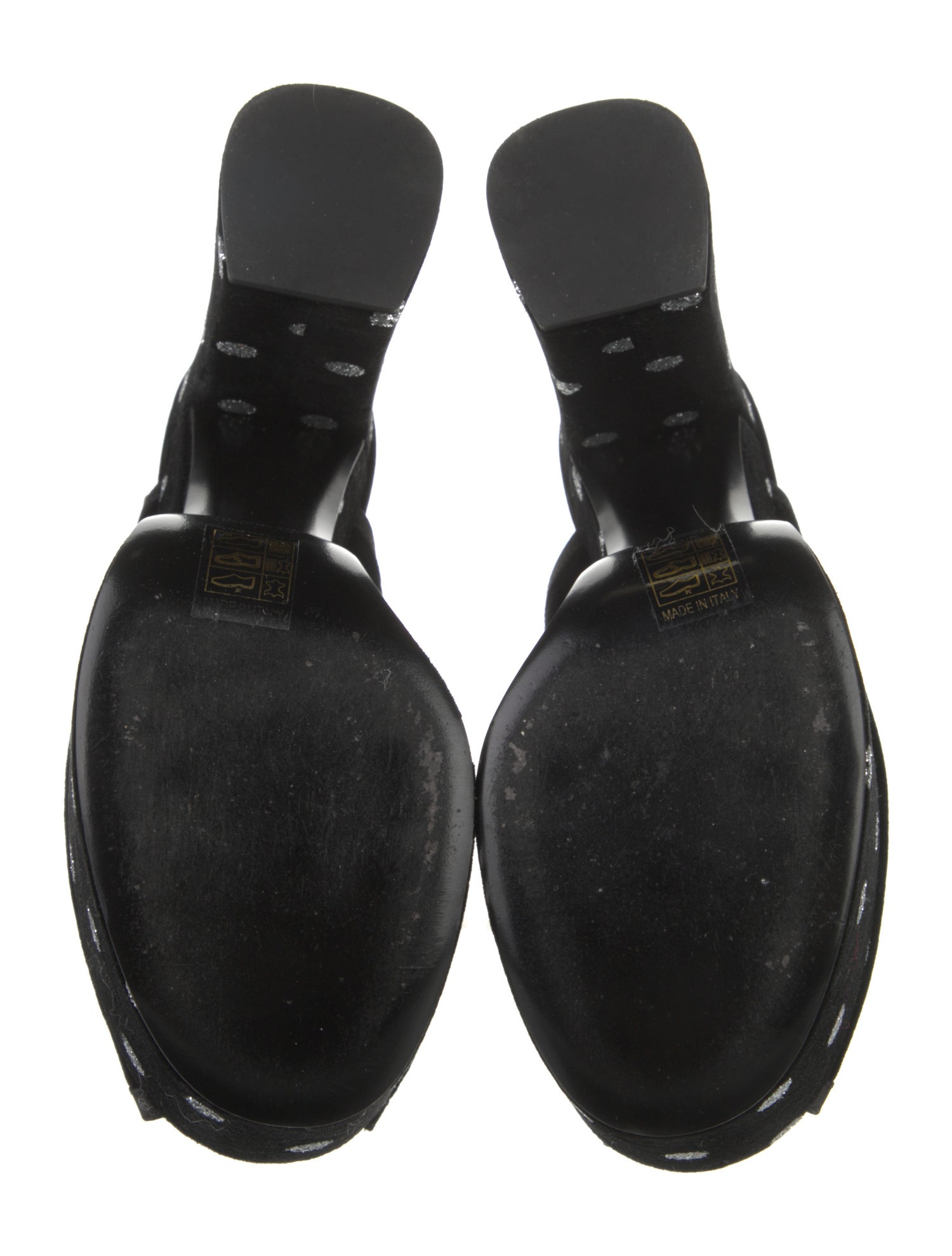 Balmain Velvet Polka Dot Print Slingback Pumps